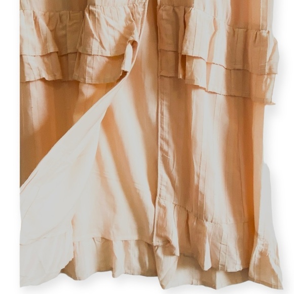 NWT PAIGE Dress Illyria Blush Color Midi Dress with ruffles Size M - Picture 12 of 14